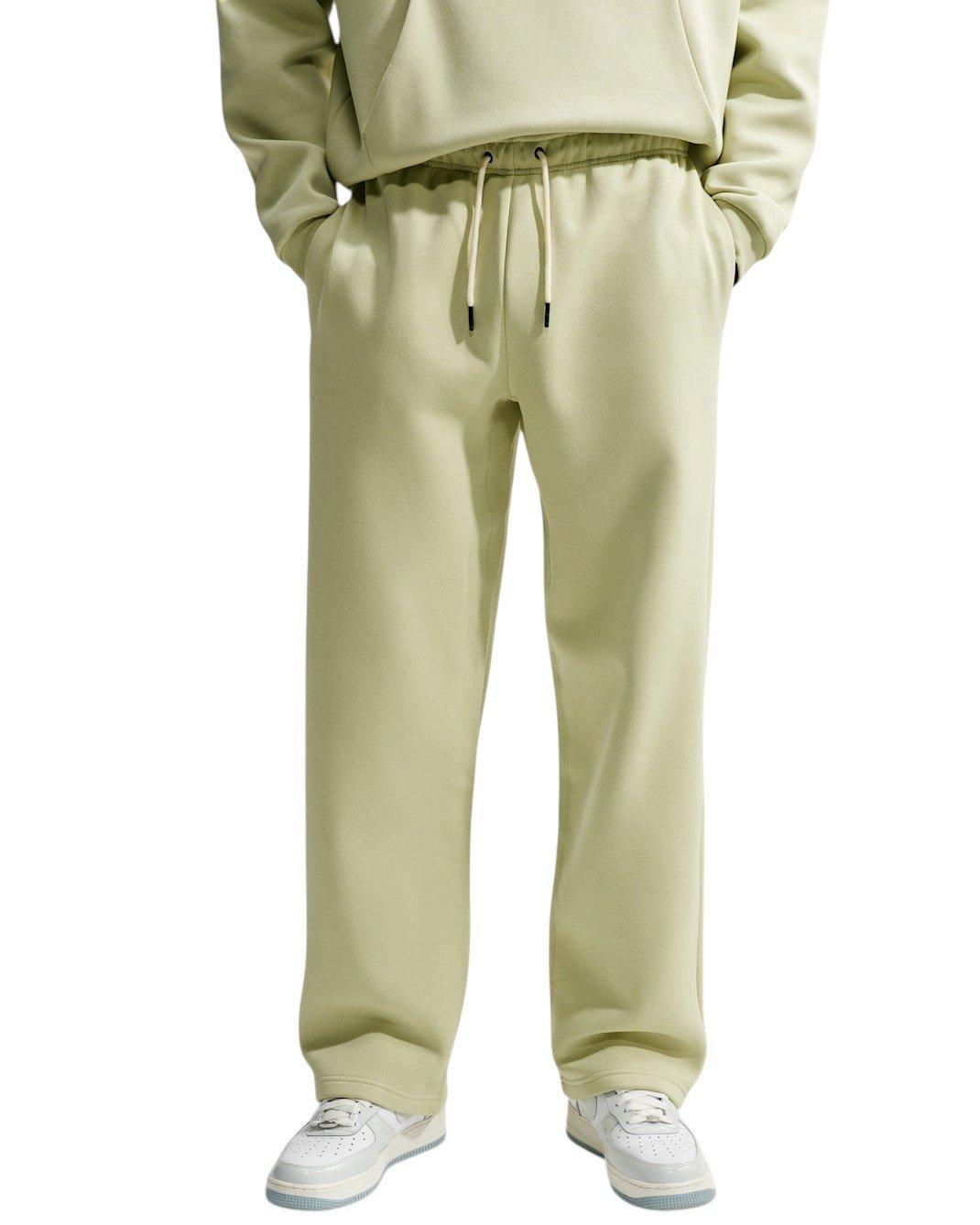 Nike Men's Standard Issue Therma-FIT Brushed Open-Hem Basketball Pants - Olive - OLIVE